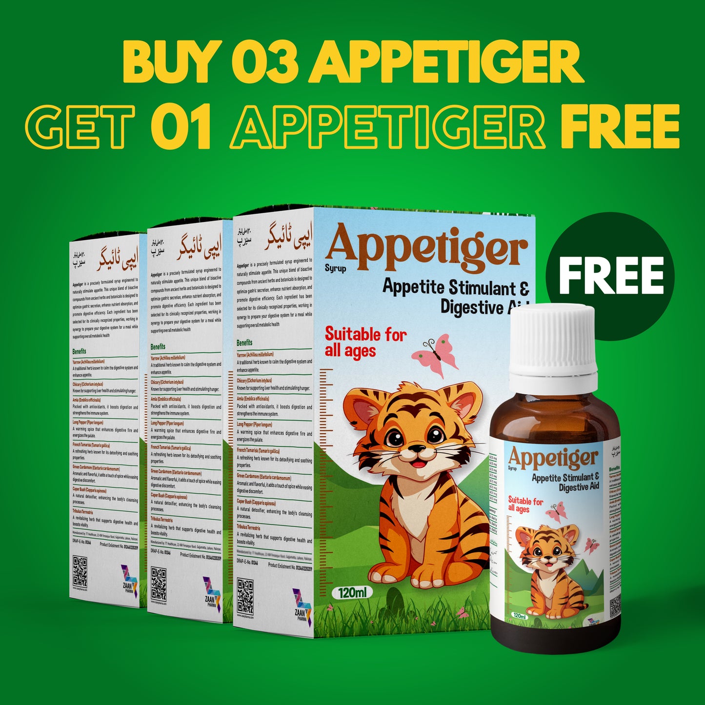 Buy 3 Appetiger + Get 1 Free