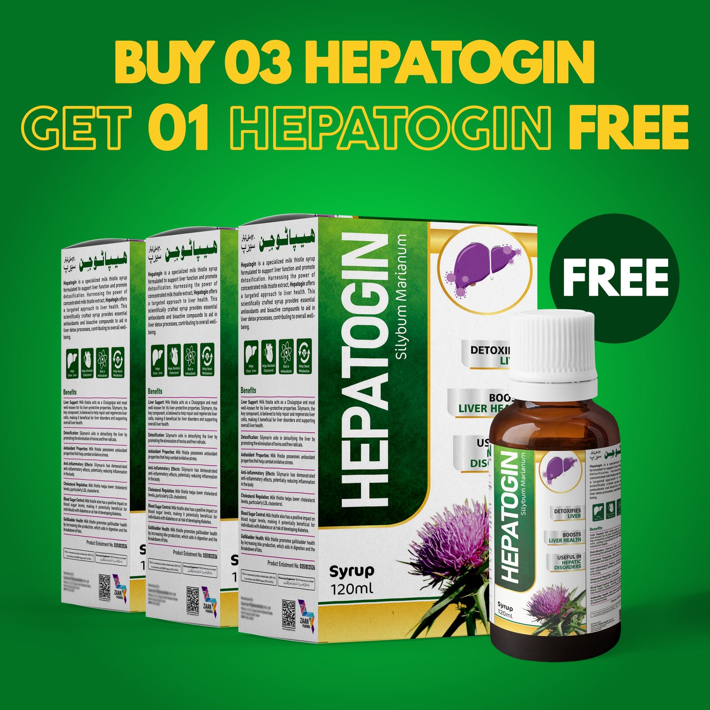 Buy 3 Hepatogin + Get 1 Free