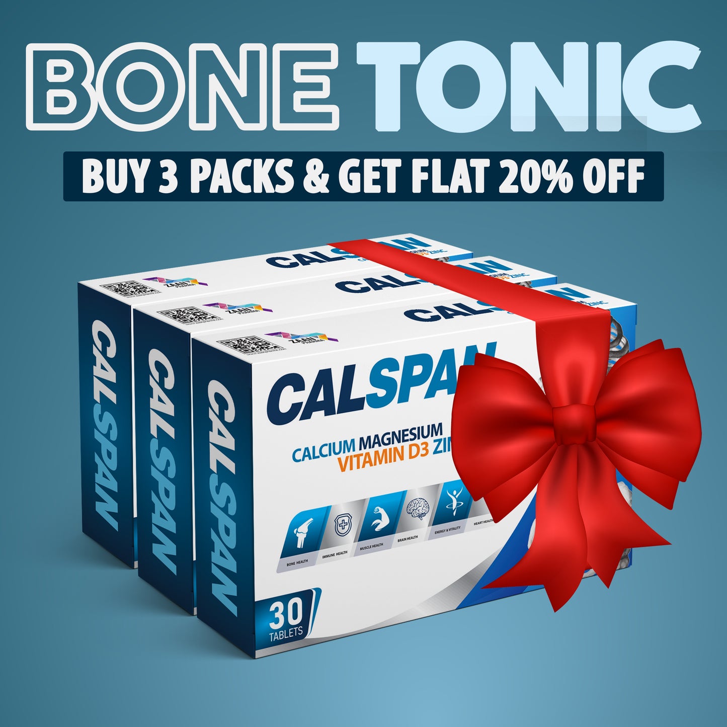 Buy 3 Packs of Calspan and Get FLAT 20% OFF