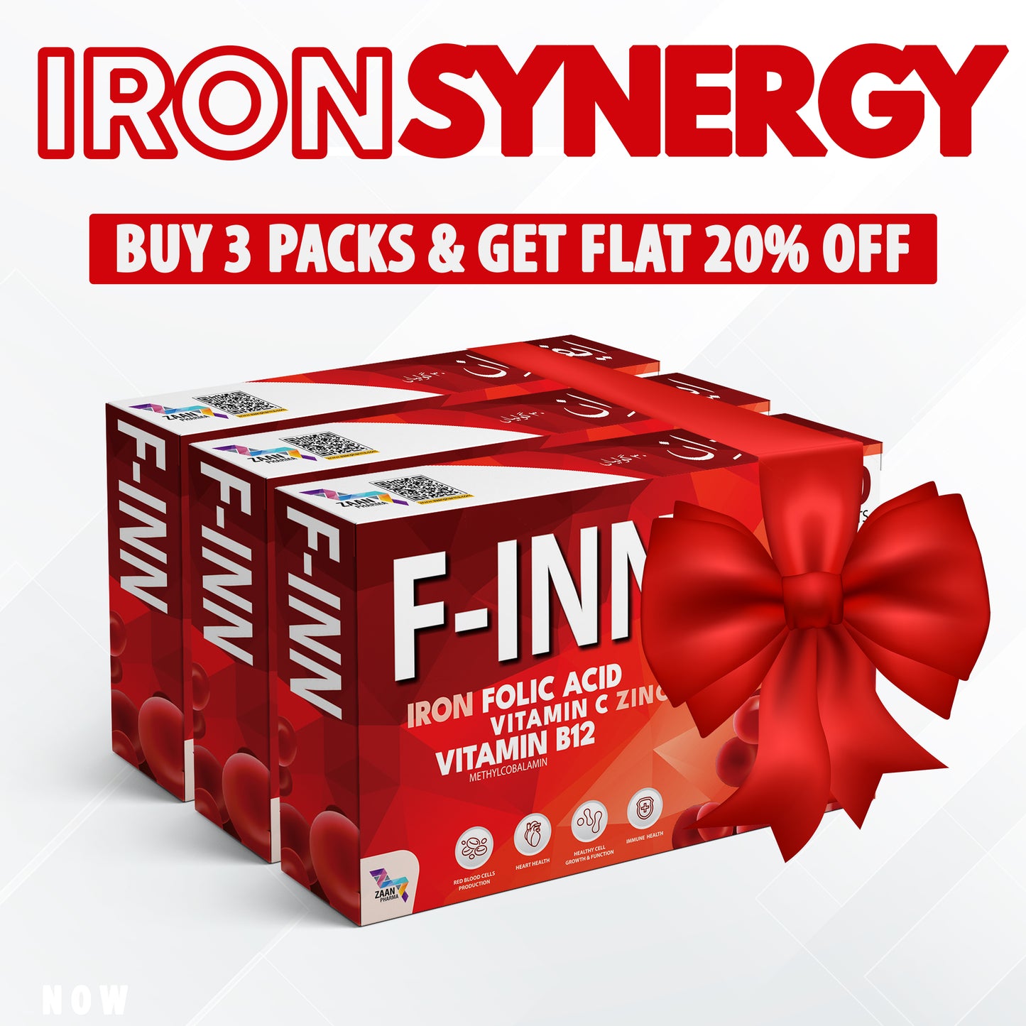 Buy 3 Packs of F-Inn and Get FLAT 20% OFF