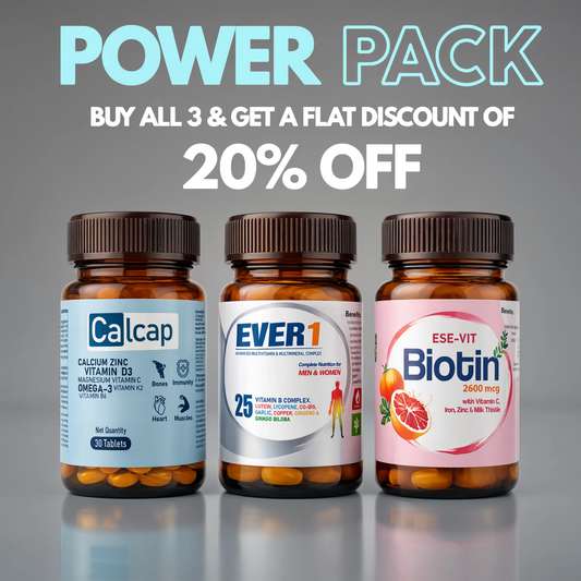 Get Flat 20% Discount on Ever 1 + Calcap + Ese-Vit